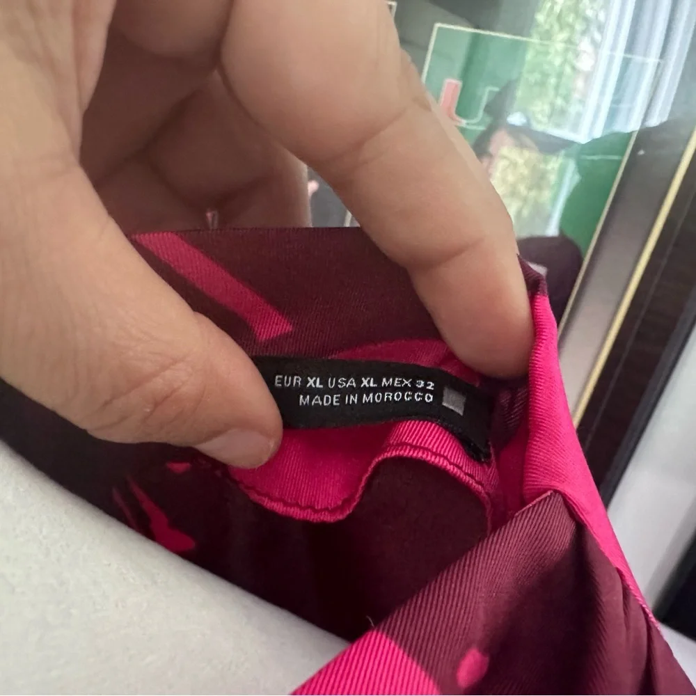 ZARA JUST 30! silky purple and pink dress.  Dress it down and up. - Picture 2 of 8